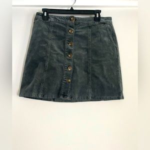 Corduroy Gray Skirt